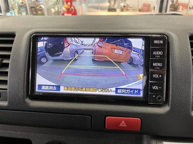 ハイエースバン ロングDX ブレーキサポート リアカメラ PW 運転席エアバッグ ナビテレビ 横滑り防止 イモビ付 パワーステアリング エアコン ミュージックプレイヤー接続可 ABS キーレス ワンセグテレビ AC100V(7枚目)