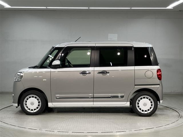 ムーヴキャンバス ストライプスＧターボ　レーダーブレーキ　Ｂカメラ　パワーウィンドゥ　地デジ　左右オートスライド　オートクルーズ　サイドエアバッグ　ＬＥＤヘッドライト　スマートキー　フルオートエアコン　セキュリティーアラーム　ベンチシート（2枚目）