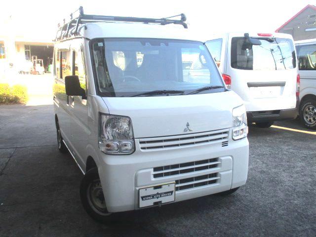 ミニキャブバン G ハイルーフ 追突軽減装置 ルーフキャリア 4速オートマ(2枚目)