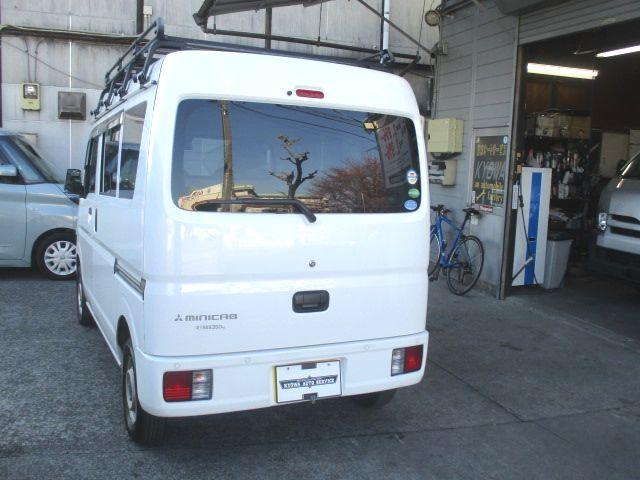 ミニキャブバン G ハイルーフ 追突軽減装置 ルーフキャリア 4速オートマ(4枚目)