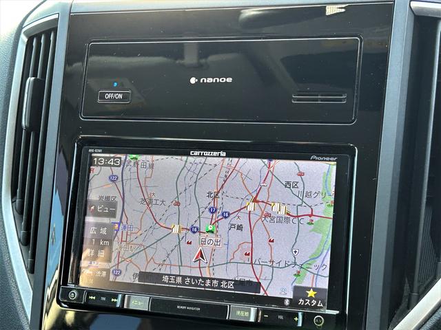 XV 2.0i-L アイサイト カロッツェリアメモリーナビ バックカメラ ETC2.0 LEDヘッドライト フォグランプ キーレス&プッシュスタート(8枚目)