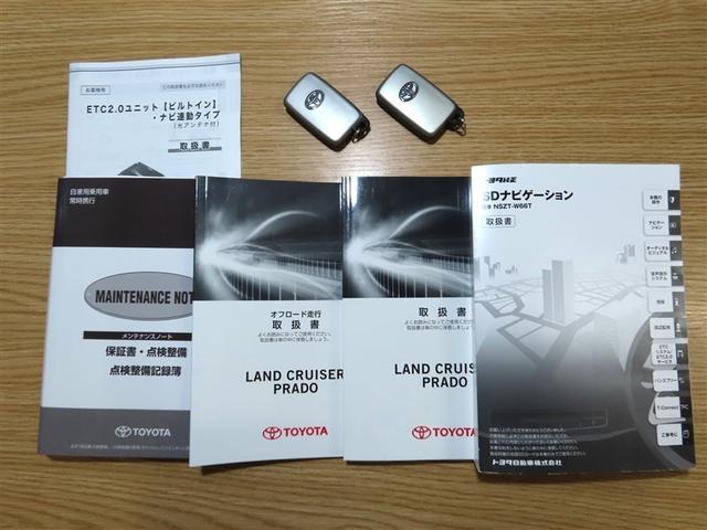 ランドクルーザープラド TX スライドムーンルーフ 4WD ETC ハロゲンヘッドライト 純正アルミホイール バックモニター フルセグTV 純正SDナビ(39枚目)