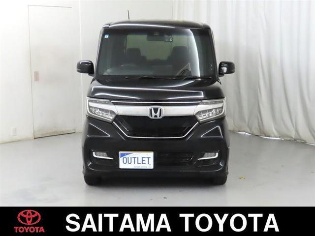 N-BOXカスタム G・EXホンダセンシング 衝突回避軽減ブレーキ Bluetooth対応SDナビ バックモニター ナビ連動式ETC 助手席側電動スライドドア CD&DVD再生 フルセグTV 取扱説明書 保証書 整備記録簿(7枚目)