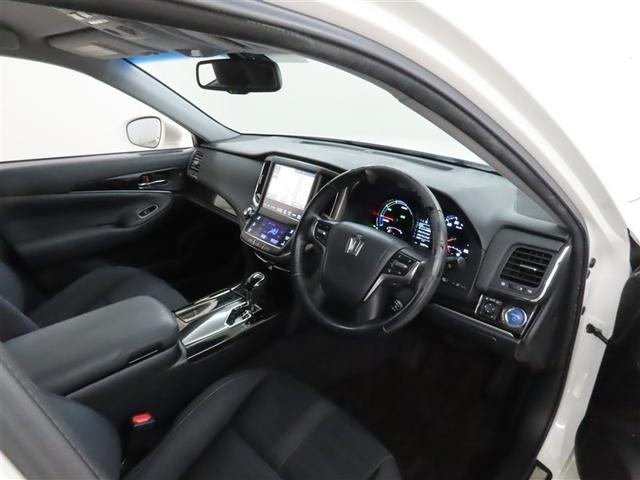 クラウンハイブリッド アスリートS Bluetooth対応SDナビ バックガイドモニター ナビ連動式ETC フルセグTV CD&DVD再生 シート&ハンドルヒーター 取扱説明書 保証書 整備記録簿(6枚目)