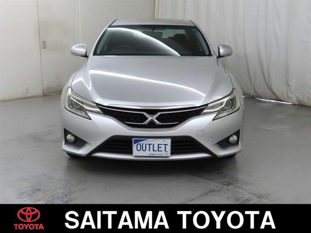 マークＸ ２５０Ｇ　トヨタ純正７インチＨＤＤナビ　バックガイドモニター　ナビ連動ＥＴＣ　ＣＤ／ＤＶＤ再生　ステアリングスイッチ　ＨＩＤヘッドランプ　フォグランプ　応急用タイヤ　オートエアコン　電動格納ドアミラー（5枚目）