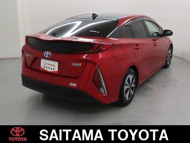 プリウスPHV Sセーフティパッケージ ソーラーパネル付 ブラインドスポットモニター パノラミックビューモニター 衝突回避被害軽減ブレーキ ペダル踏み違い 車線免脱 SDナビ フルセグ メディヤプレーヤー接続 AC100電源 ETC(5枚目)