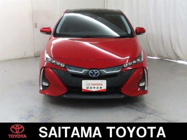 プリウスPHV Sセーフティパッケージ ソーラーパネル付 ブラインドスポットモニター パノラミックビューモニター 衝突回避被害軽減ブレーキ ペダル踏み違い 車線免脱 SDナビ フルセグ メディヤプレーヤー接続 AC100電源 ETC(7枚目)