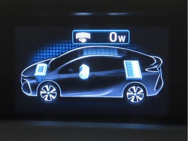 プリウスPHV Sセーフティパッケージ ソーラーパネル付 ブラインドスポットモニター パノラミックビューモニター 衝突回避被害軽減ブレーキ ペダル踏み違い 車線免脱 SDナビ フルセグ メディヤプレーヤー接続 AC100電源 ETC(26枚目)