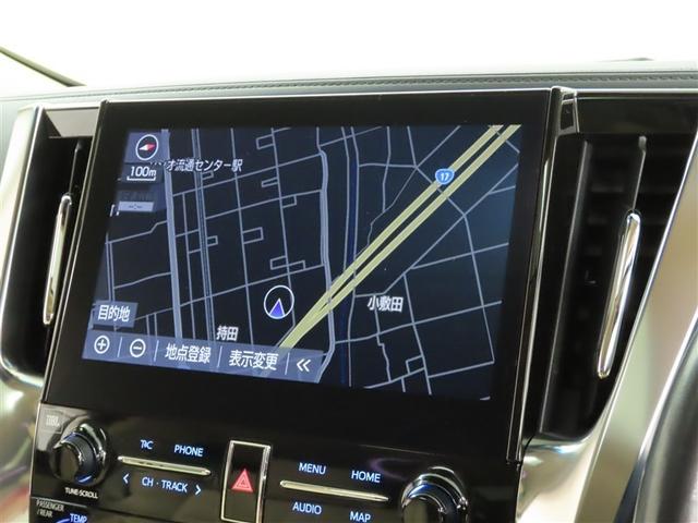 アルファードハイブリッド エグゼクティブラウンジS TRDフルエアロ仕様 TRDアルミホイール装着 後席モニター装着 ツインムーンルーフ装着 パノラミックビューモニター装備 デジタルインナーミラー装着 トヨタ純正ナビ装着(18枚目)