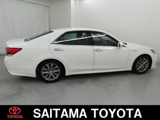 クラウンハイブリッド アスリートS メーカー装着SDナビ フルセグTV Bluetooth接続 USB端子 CD DVD ブルーレイ再生 全周囲モニター 前席シートヒーター ステアリングヒーター ETC クリアランスソナー(5枚目)