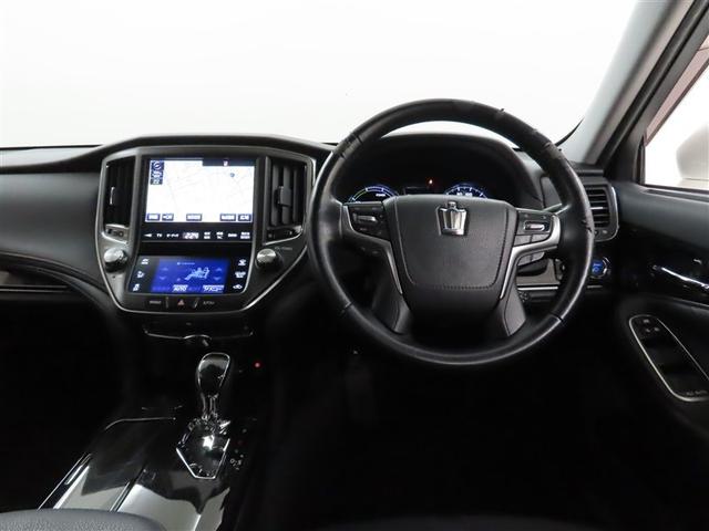 クラウンハイブリッド アスリートS メーカー装着SDナビ フルセグTV Bluetooth接続 USB端子 CD DVD ブルーレイ再生 全周囲モニター 前席シートヒーター ステアリングヒーター ETC クリアランスソナー(8枚目)