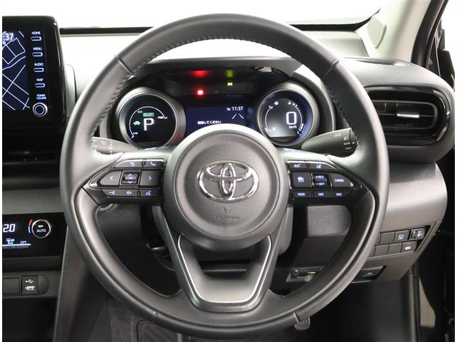 ヤリスクロス ハイブリッドG TSS イモビライザー バックモニタ- 記録簿有 エアコン ナビ インテリキー パワーウィンド Wエアバック オートクルーズ メディアプレイヤー接続 キーフリー 横滑防止装置 サイドエアバッグ アルミ(6枚目)