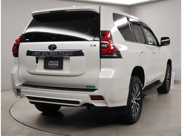 ランドクルーザープラド TX Lパッケージ リアカメラ スマートキ 盗難防止 キーレスエントリー ETC装備 3列席 エアコン LEDランプ レザー アルミホイール パートタイム4WD 横滑り防止システム フルTV 電動パワーシート ナビ&TV(3枚目)