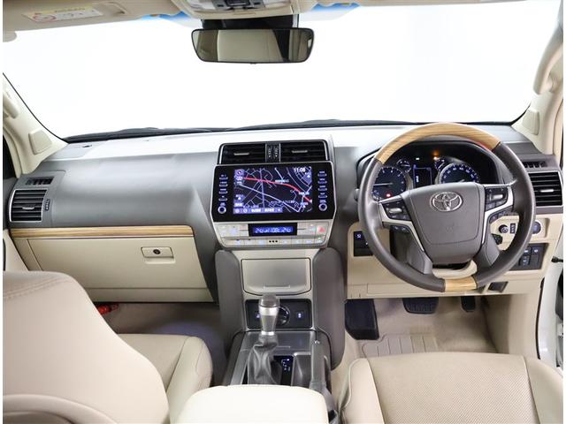 ランドクルーザープラド TX Lパッケージ リアカメラ スマートキ 盗難防止 キーレスエントリー ETC装備 3列席 エアコン LEDランプ レザー アルミホイール パートタイム4WD 横滑り防止システム フルTV 電動パワーシート ナビ&TV(5枚目)