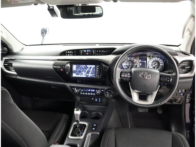 ハイラックス Ｚ　アイドリングＳＴＯＰ　プリクラッシュＳ　キーフリーシステム　運転席助手席エアバック　バックモニタ　パワーウインドウ　ＥＴＣ搭載　定期点検記録簿　ナビ＆ＴＶ　スマートキー＆プッシュスタート　セキュリティ（5枚目）