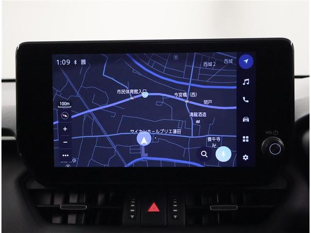 RAV4 ハイブリッドG 衝突被害軽減装置 ドライブレコーダ パノラマサンルーフ バックモニター 整備記録簿 地デジTV LEDヘッドライト スマキー 電動シ-ト AWD TVナビ パワステ 横滑り防止装置 クルコン AAC(8枚目)