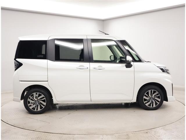 ルーミー カスタムG アイドリング 両側電動SD LEDヘット バックビューモニター 衝突回避ブレーキ フルフラット スマートキー メモリナビ ワンセグTV クルーズコントロール 点検記録簿 ドライブレコーダー ナビ&TV(4枚目)