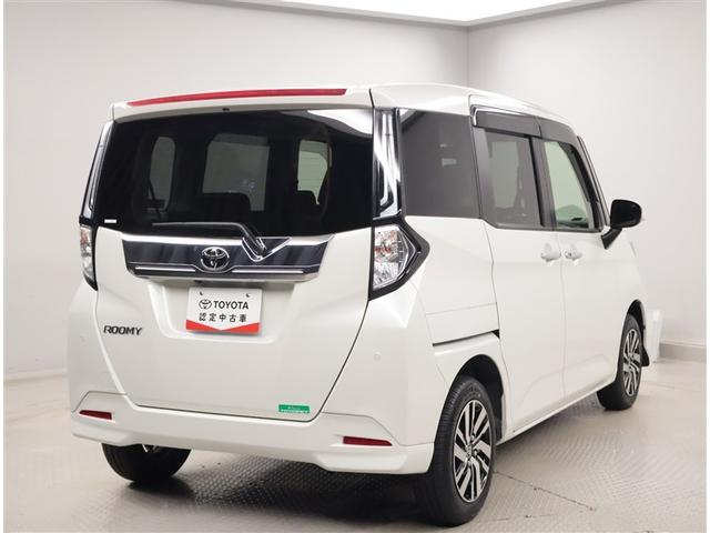 ルーミー カスタムG アイドリング 両側電動SD LEDヘット バックビューモニター 衝突回避ブレーキ TV フルフラット 地デジ スマートキー クルーズコントロール 点検記録簿 オートエアコン アルミホイール ABS(3枚目)