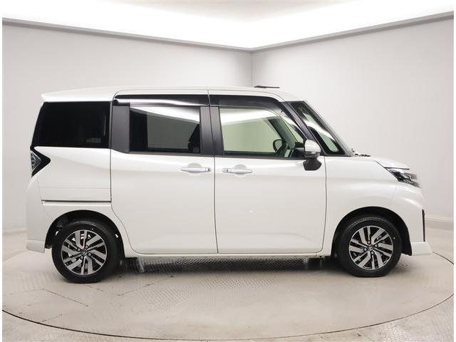 ルーミー カスタムG アイドリング 両側電動SD LEDヘット バックビューモニター 衝突回避ブレーキ TV フルフラット 地デジ スマートキー クルーズコントロール 点検記録簿 オートエアコン アルミホイール ABS(4枚目)