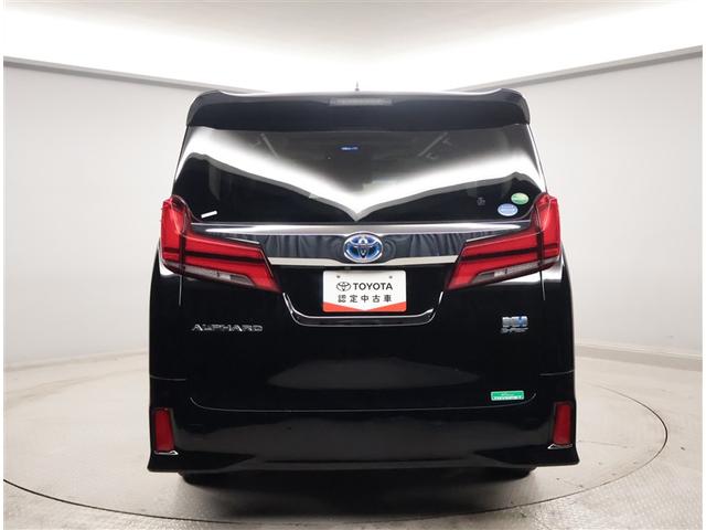 アルファードハイブリッド ＳＲ　Ｃパッケージ　点検記録簿　サンル－フ　バックモニター　オートエアコン　ＬＥＤ　横滑り防止機能　ＡＢＳ　イモビ　アルミ　４ＷＤ　ミュージックプレイヤー接続可　３列シート　キーフリー　スマートキ　Ｐシート　ＥＴＣ　ＴＶ（2枚目）