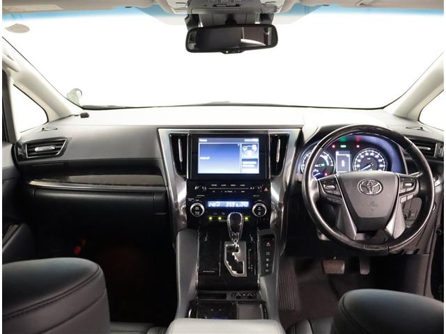 アルファードハイブリッド ＳＲ　Ｃパッケージ　点検記録簿　サンル－フ　バックモニター　オートエアコン　ＬＥＤ　横滑り防止機能　ＡＢＳ　イモビ　アルミ　４ＷＤ　ミュージックプレイヤー接続可　３列シート　キーフリー　スマートキ　Ｐシート　ＥＴＣ　ＴＶ（5枚目）