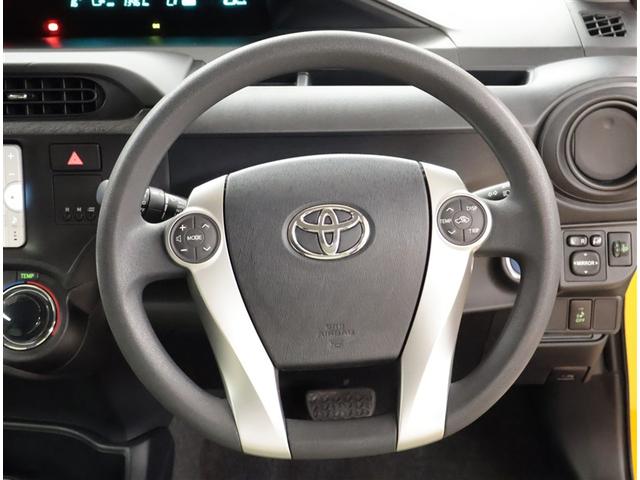 アクア S スマートキープッシュスタート キーレスエントリ イモビ ナビ&TV オートエアコン デュアルエアバック ESC Bカメラ パワーウィンドウ AUX端子 SRS ワンセグTV パワーステアリング ABS(6枚目)