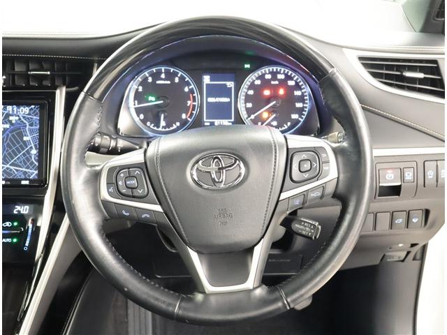 ハリアー プレミアム　大型サンルーフ　カーテンエアバッグ　クルーズＣ　寒冷地　記録簿あり　Ｂカメラ　電動パワーシート　ＬＥＤライト　メモリナビ　横滑り防止機能　オートエアコン　Ａストップ　エアバッグ　ＡＷ　ＤＶＤ再生可（6枚目）