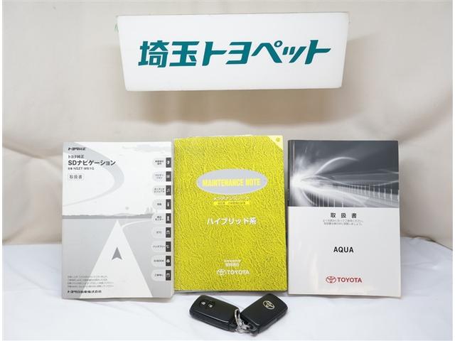 アクア Ｇ　バックモニタ　セキュリティー　メンテナンスノート　デュアルエアバック　ナビＴＶ　ＬＥＤ　パワーウィンドウ　地デジ　ＥＳＣ　ＡＴエアコン　ＡＢＳ　パワーステアリング　アルミ　運転席エアバッグ　ＥＴＣ（25枚目）