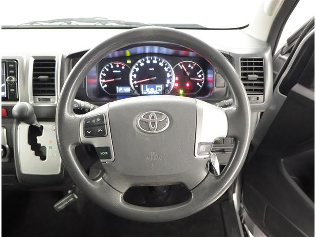 ハイエースバン ロングスーパーGL Wエアコン Wエアバック Bカメラ パワーウインドウ 横滑防止 ドライブレコーダー フルセグテレビ DVD視聴可 キーレスエントリー メモリーナビ オートエアコン ETC パワーステ 記録簿有 ABS(6枚目)