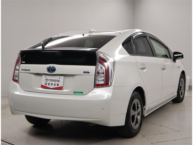 プリウス Sマイコーデ カラーバックモニター エアコン ESC キーフリーシステム アルミホイール DVD再生 PS 地デジ カーテンエアバッグ エアバッグ ABS PW メモリナビ スマ-トキ- 点検記録簿 盗難警報装置(3枚目)