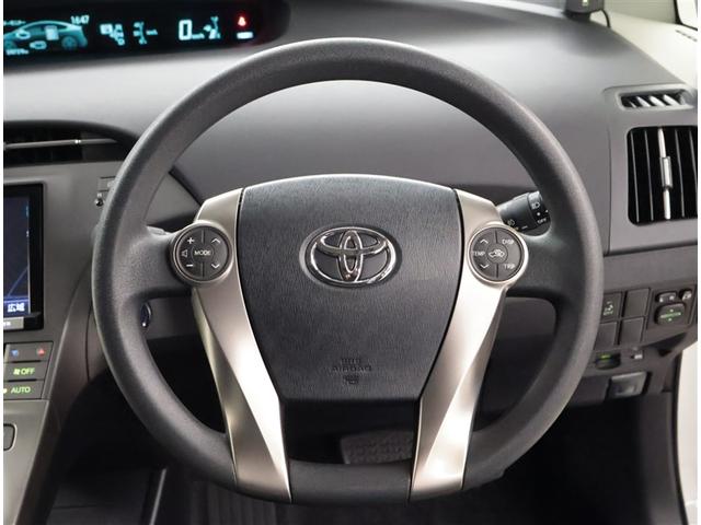 プリウス Sマイコーデ カラーバックモニター エアコン ESC キーフリーシステム アルミホイール DVD再生 PS 地デジ カーテンエアバッグ エアバッグ ABS PW メモリナビ スマ-トキ- 点検記録簿 盗難警報装置(6枚目)