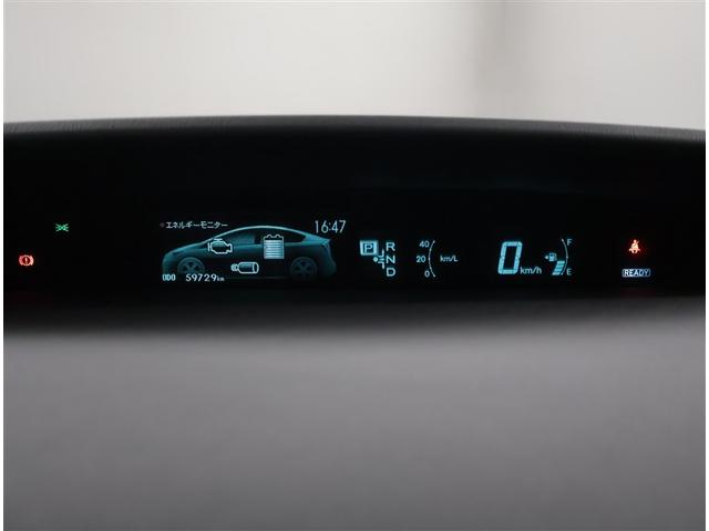 プリウス Sマイコーデ カラーバックモニター エアコン ESC キーフリーシステム アルミホイール DVD再生 PS 地デジ カーテンエアバッグ エアバッグ ABS PW メモリナビ スマ-トキ- 点検記録簿 盗難警報装置(7枚目)