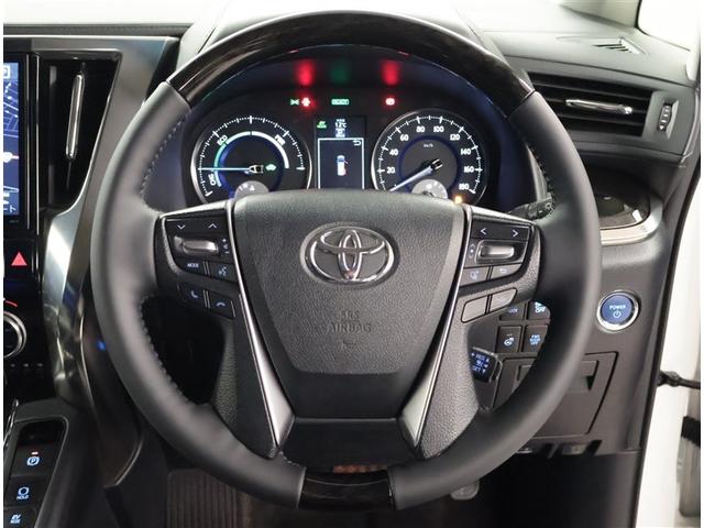 アルファードハイブリッド SR Cパッケージ 点検記録簿 本革シート バックモニター オートエアコン LED 横滑り防止機能 ABS イモビ AC100V電源 アルミ ナビ&TV 4WD 3列シート メモリーナビ キーフリー スマートキ Pシート(6枚目)