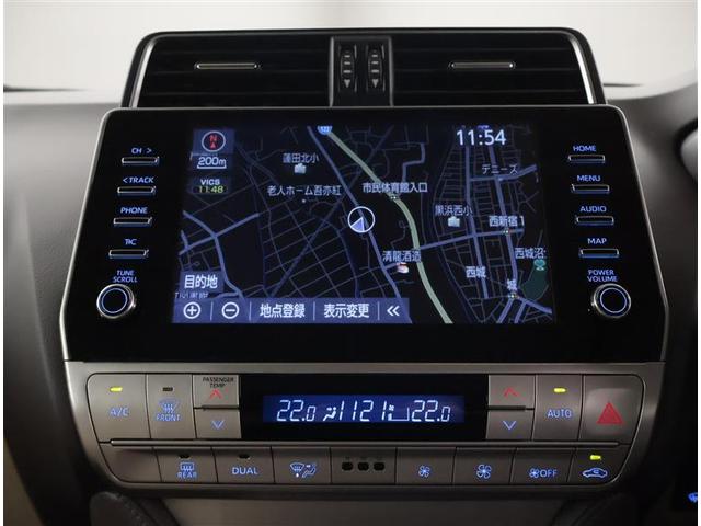 ランドクルーザープラド TX Lパッケージ リアカメラ スマートキ 盗難防止 キーレスエントリー ETC装備 3列席 寒冷地 エアコン LEDランプ レザー アルミホイール パートタイム4WD 横滑り防止システム フルTV 電動パワーシート(10枚目)