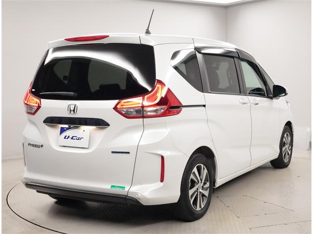 フリード＋ハイブリッド ハイブリッドＧ　アルミ　バックモニター　フルセグテレビ　サイドカーテンエアバック　オートクルーズコントロール　ＡＢＳ　ナビＴＶ　ＬＥＤヘッドランプ　ミュージックプレイヤー接続可　ＤＶＤ再生可　フルフラット　ＶＳＡ（3枚目）