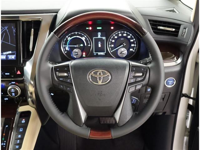 アルファードハイブリッド Ｇ　ＴＳＳ　オートクルーズ　ナビＴＶ　サンル－フ　地デジ　盗難防止装置　ＡＷ　ＬＥＤヘッド　４ｗｄ　キーレス　Ｗエアコン　ＤＶＤ再生機能　ＡＢＳ　エアバッグ　３列シート　ＥＴＣ　スマートキー　メモリーナビ（6枚目）