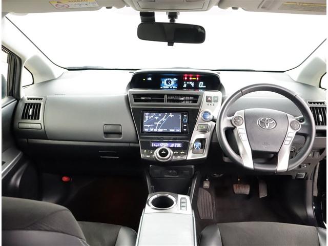 プリウスアルファ Ｇ　Ｂモニタ　電動シート　盗難防止装置　エアバッグ　ドラレコ　ＡＢＳ　地デジＴＶ　オートクルーズコントロール　ＥＴＣ付　Ｗエアバック　ＴＶナビ　ＤＶＤ再生機能　キーフリーキー　フルオートエアコン　ＡＷ（5枚目）