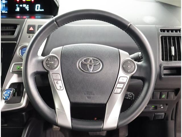 プリウスアルファ Ｇ　Ｂモニタ　電動シート　盗難防止装置　エアバッグ　ドラレコ　ＡＢＳ　地デジＴＶ　オートクルーズコントロール　ＥＴＣ付　Ｗエアバック　ＴＶナビ　ＤＶＤ再生機能　キーフリーキー　フルオートエアコン　ＡＷ（6枚目）