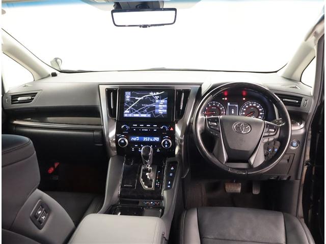 アルファード ２．５Ｓ　Ｃパッケージ　両電動ドア　Ｂモニタ　地デジ　定期点検記録簿　ＤＶＤ再生可能　パノラマルーフ　リアオートエアコン　ナビテレビ　横滑り防止　クルコン　ＡＣ１００Ｖ電源　セキュリティ　ＥＴＣ車載器　ＬＥＤヘッドライト（5枚目）