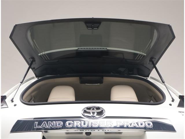 ランドクルーザープラド TX Lパッケージ リアカメラ スマートキ 盗難防止 キーレスエントリー ETC装備 3列席 エアコン LEDランプ レザー アルミホイール パートタイム4WD 横滑り防止システム フルTV 電動パワーシート ナビ&TV(28枚目)