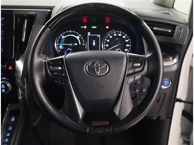 アルファードハイブリッド ＳＲ　Ｃパッケージ　点検記録簿　バックモニター　オートエアコン　ＬＥＤ　横滑り防止機能　ＡＢＳ　イモビ　ＡＣ１００Ｖ電源　アルミ　ナビ＆ＴＶ　４ＷＤ　ミュージックプレイヤー接続可　３列シート　メモリーナビ　キーフリー（6枚目）