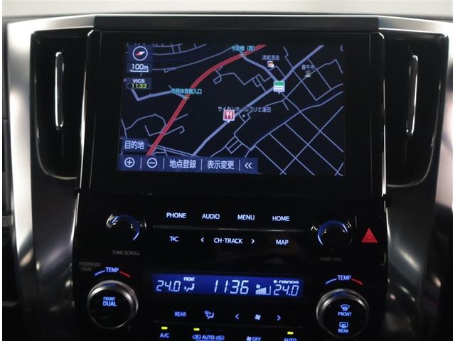 アルファード ２．５Ｓ　Ｃパッケージ　両電動ドア　Ｂモニタ　地デジ　エアロ　定期点検記録簿　ＤＶＤ再生可能　リアオートエアコン　ナビテレビ　横滑り防止　クルコン　ＡＣ１００Ｖ電源　セキュリティ　ＥＴＣ車載器　ＬＥＤヘッドライト　エアコン（10枚目）