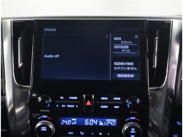 アルファード ２．５Ｓ　Ｃパッケージ　両電動ドア　Ｂモニタ　地デジ　定期点検記録簿　ＤＶＤ再生可能　パノラマルーフ　リアオートエアコン　ナビテレビ　横滑り防止　クルコン　ＡＣ１００Ｖ電源　セキュリティ　ＥＴＣ車載器　ＬＥＤヘッドライト（10枚目）