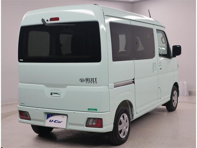 ハイゼットカーゴ クルーズターボ　パワーステアリング　ＬＥＤヘッドライト　パートタイム４ＷＤ　両側電動スライドドア　ＥＳＣ　スマートキー　アイドリングストップ　バックカメラ　キーフリー　記録簿　ＡＢＳ　オートエアコン　セキュリティ（3枚目）