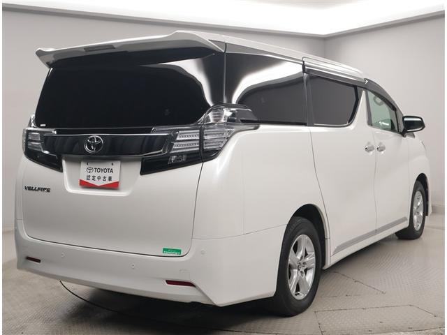 ヴェルファイア ２．５Ｘ　地デジ　ＬＥＤヘッドライト　フルフラット　ＡＵＸ　ＥＴＣ　ＤＶＤ　横滑り防止装置　記録簿　３列シート　盗難防止装置　オ－トエアコン　メモリーナビ　アルミホイール　Ｗエアコン　サイドエアバック　ＡＢＳ（3枚目）