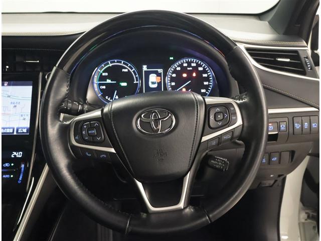 ハリアーハイブリッド プログレス　ＡＣ１００Ｖ　エアロ　整備記録簿　ムーンルーフ　Ｐシート　ＬＥＤ　ナビＴＶ　地デジ　パワーステアリング　ＥＴＣ車載器　オートエアコン　ＤＶＤ　ＡＢＳ　Ｂカメラ　パワーウィンドウ　エアバッグ　キーレス（6枚目）