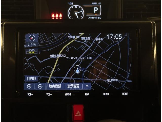 ルーミー G Aストップ プリクラッシュ ナビTV フルフラット バックガイドモニター LEDライト 記録簿 ウォークスルー ドラレコ ETC オートエアコン 盗難防止システム 4WD DVD パワーステアリング(11枚目)