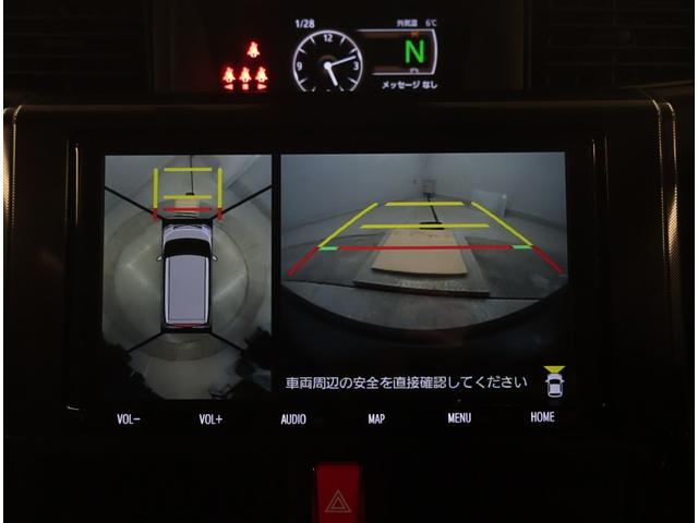 ルーミー G Aストップ プリクラッシュ ナビTV フルフラット バックガイドモニター LEDライト 記録簿 ウォークスルー ドラレコ ETC オートエアコン 盗難防止システム 4WD DVD パワーステアリング(13枚目)