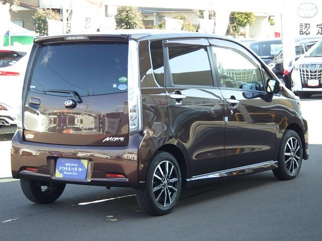 ムーヴ カスタム X SA 助手席エアバッグ Bモニ インテリジェントキー TVナビ LEDライト フルフラットシート パワーウインドウ ベンチシート キーレス 運転席エアバック ESC パワーステアリング ABS 点検記録簿(6枚目)