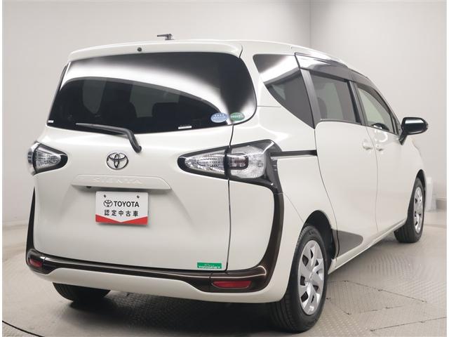 シエンタ Ｇ　両側パワ－スライドドア　点検記録簿　スマートキー＆プッシュスタート　アイドリングストップ車　ＤＶＤ再生可　ウォークスルー　横滑り防止システム　ＷエアＢ　メモリーナビゲーション　盗難防止システム　ＡＢＳ（3枚目）